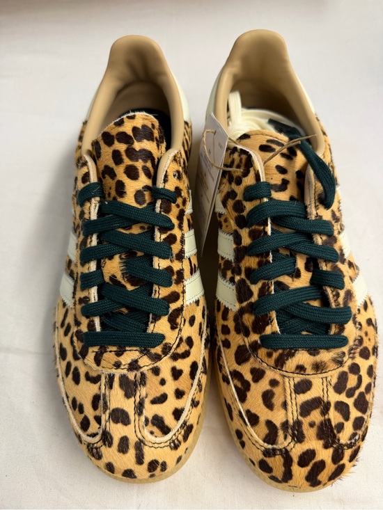 adidas Shoes - adidas Women's Leopard Print Sneakers with Dark Green Laces